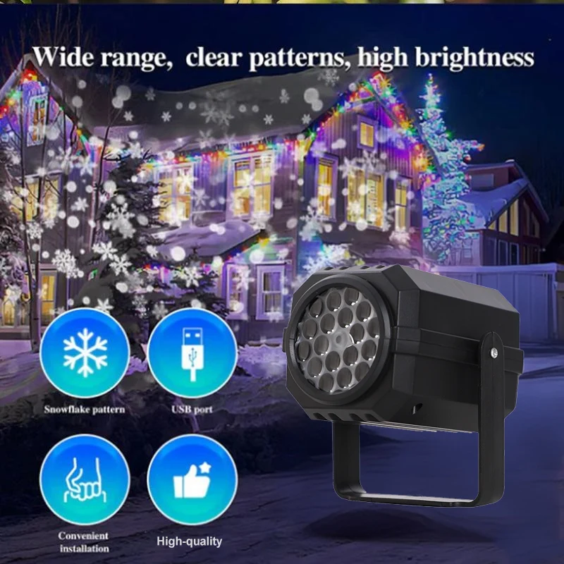 š„Black Friday Sale šRotating LED Christmas Pattern Projector Light - Image 6