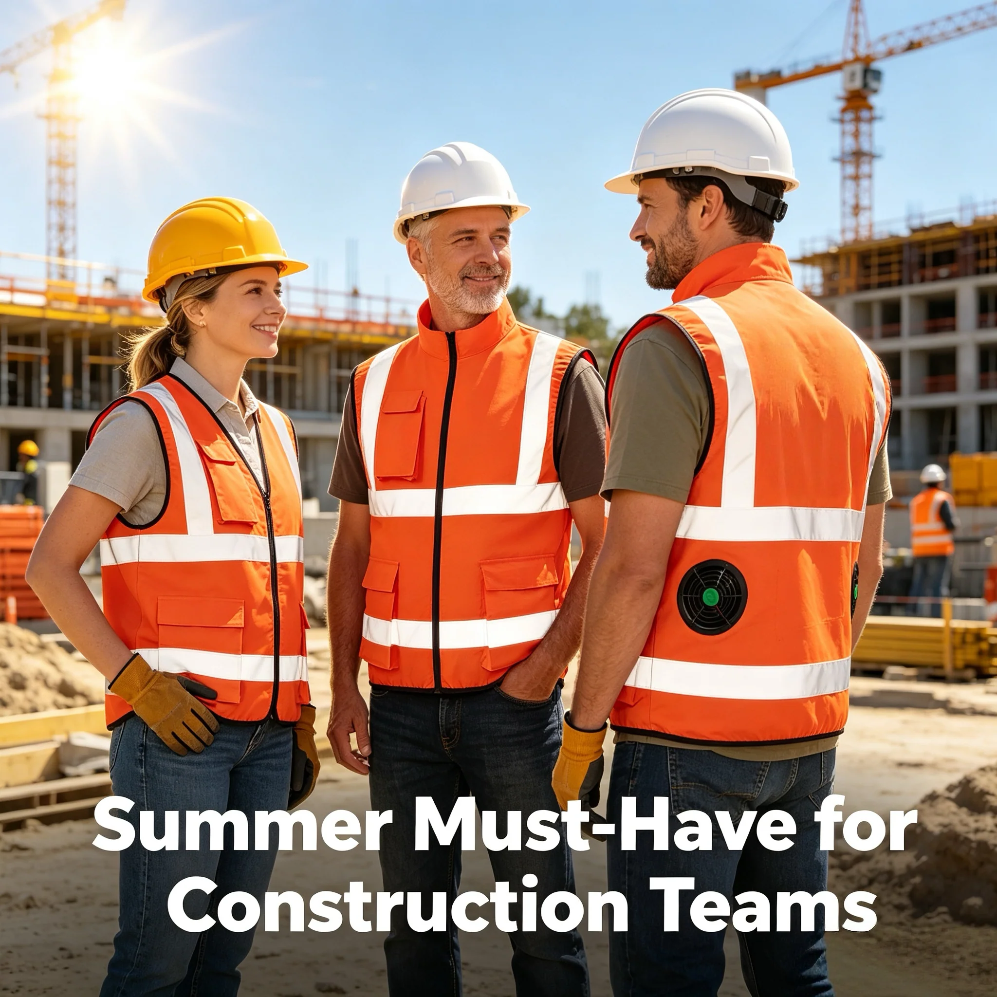 Summer Cooling Work Jacket with Reflective Strips – Sun Protection & Ventilated Safety Gear - Image 4