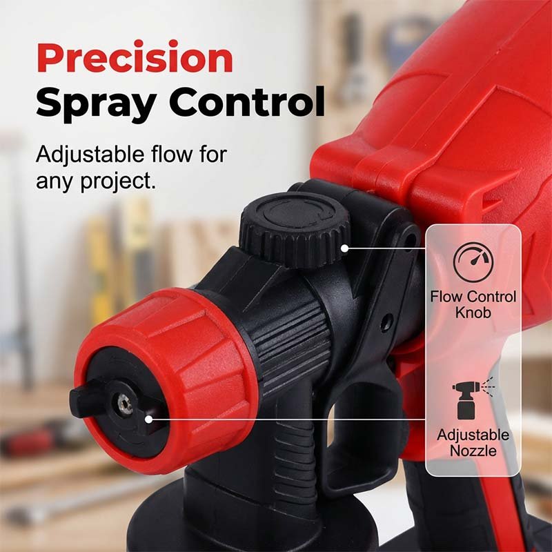 🎨🔋 Cordless paint sprayer – 2 batteries, versatile, for painting & gardening! - Image 4