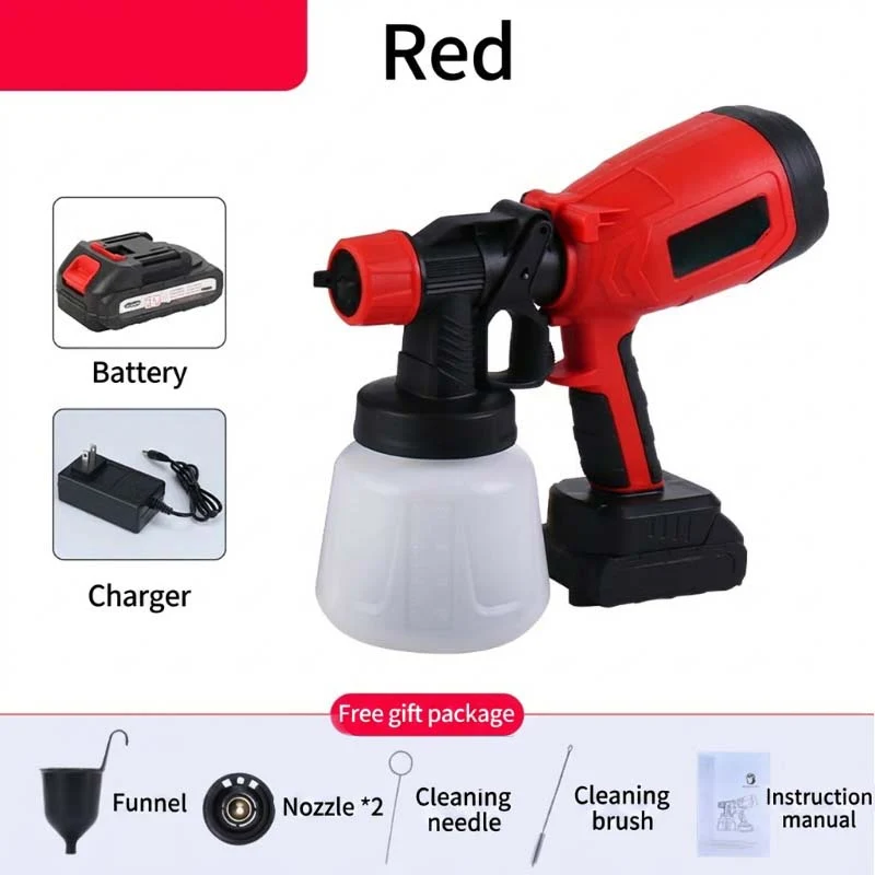 🎨🔋 Cordless paint sprayer – 2 batteries, versatile, for painting & gardening! - Image 12