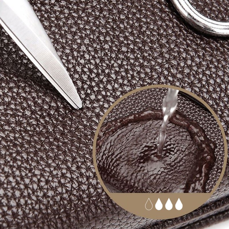 Men's Portable Business-Style Leather Waist Bag - Image 9