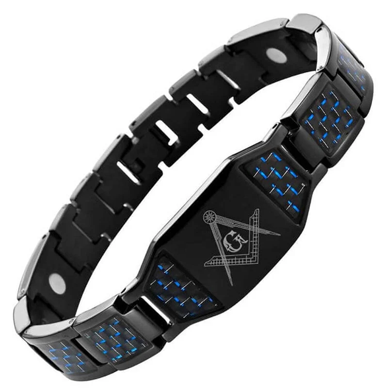 Men's Titanium Steel Magnetic Therapy Bracelet - Image 13