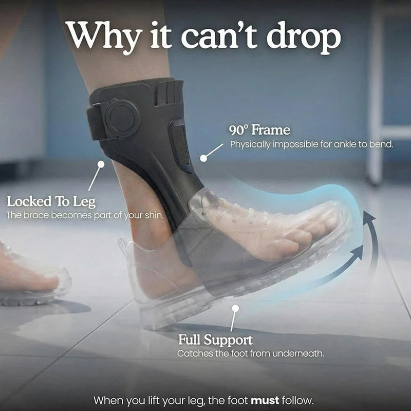 Adjustable Foot Drop Brace with Inflatable Liner - Image 2