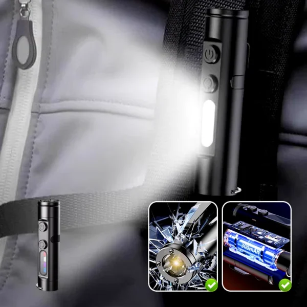 πβ¨ Rechargeable Magnetic Mini Keychain Flashlight! Palm-sized Γ500 lumens of strong light β¨