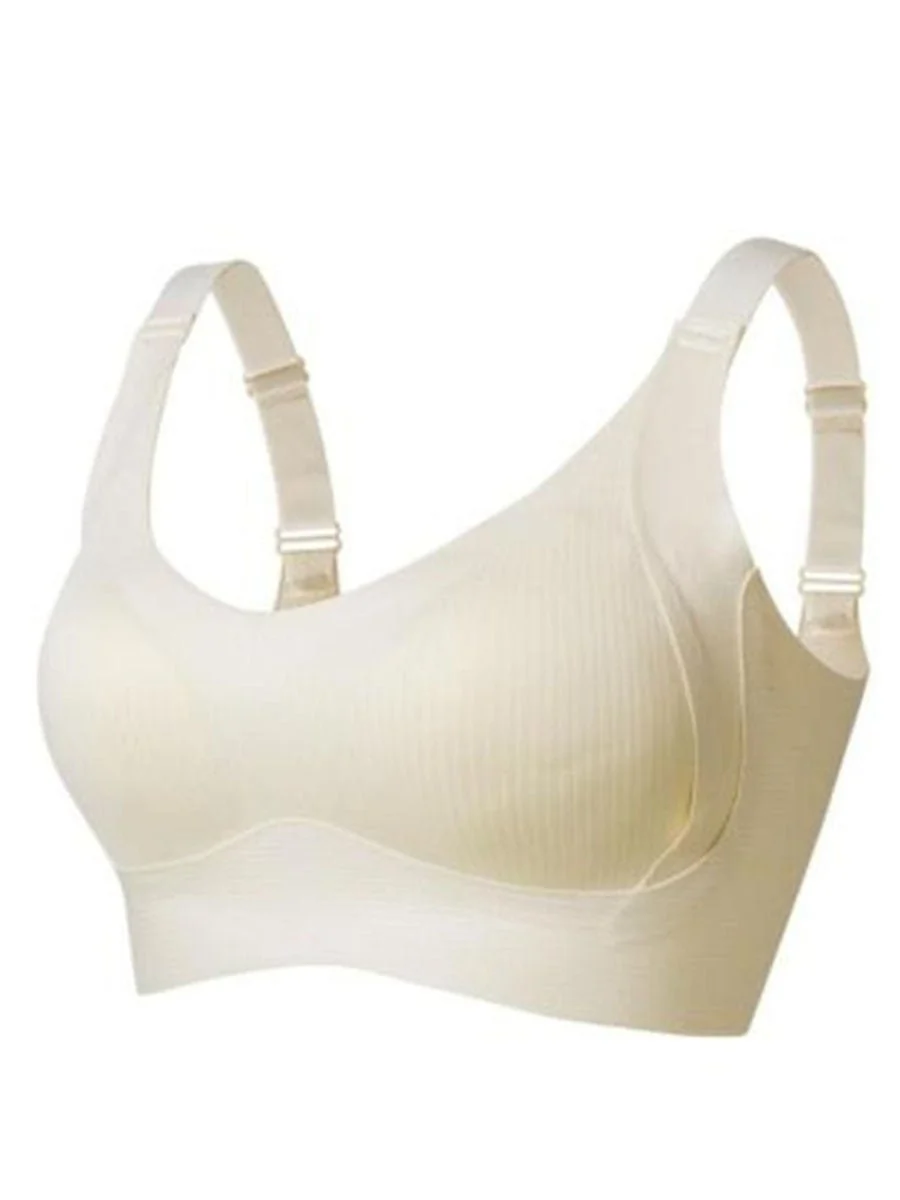 🎁Buy 1 Get 3 Packs💕Women's Ribbed Push Up Adjustable Wireless Bra - Image 36