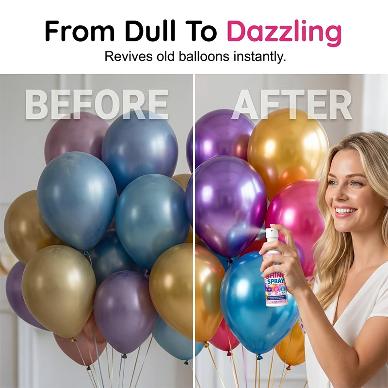 Balloon Shine Spray Long Lasting Brightener - Image 2