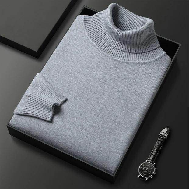 🎄Hot Sales - 49% OFF🎁Men's Solid Color Premium Cashmere Sweater - Image 9