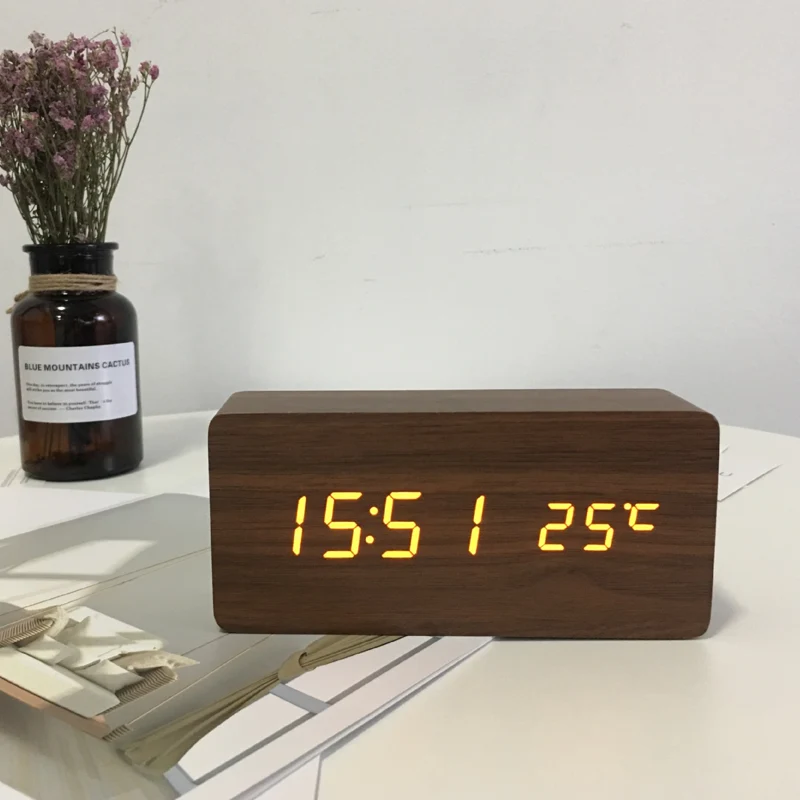 LED Digital Alarm Clock with Wireless Charging Station - Image 5