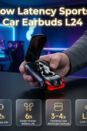 Creative Sports Car Design Bluetooth Earphones