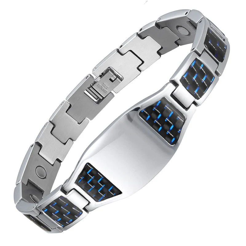 Men's Titanium Steel Magnetic Therapy Bracelet - Image 14