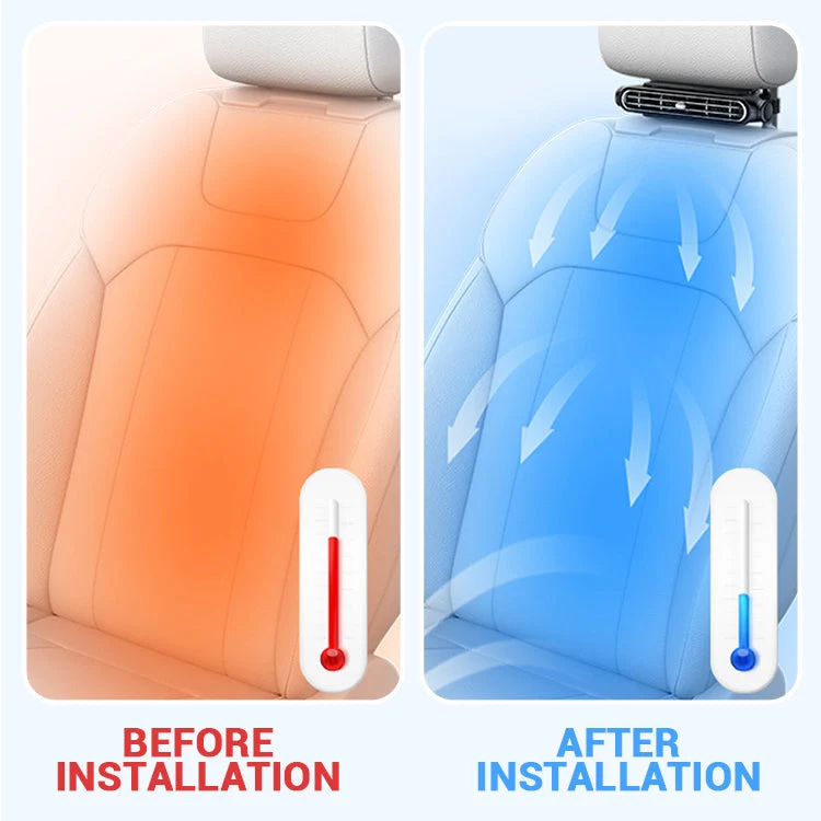🚗 50% OFF NOW!💨 Car Seat Fan – Dual Turbine & USB Powered – Portable Air Cooler for Summer ❄️ - Image 4