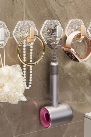 5PCS Punch-Free Ripple Wall Adhesive Hooks