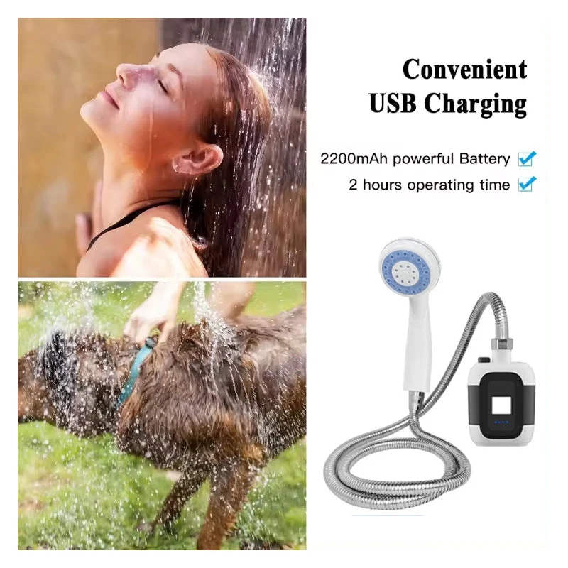 Portable Outdoor Shower with USB Rechargeable Battery - Image 5