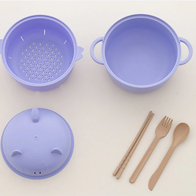 🔥While Supplies Last 40% OFF!🎉 1300ml Instant Noodle Bowl Set with Lid & Cutlery - Image 8