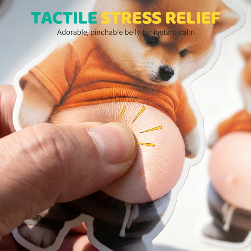 ๐50K+ SOLD! ๐ฅ๐ฅ50% OFF!๐๐3D Cute Shiba Inu Self-Adhesive Door Stopper & Stress Ball - Image 8