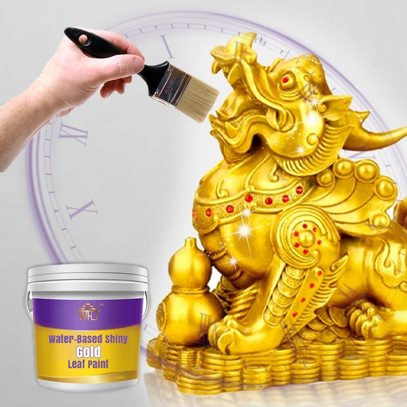 Water-Based Shiny Gold Leaf Paint - Image 6