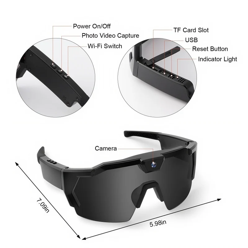 🎁 Hot Sale 49% OFF 🔥Outdoor Cycling Camera Glasses - Image 10
