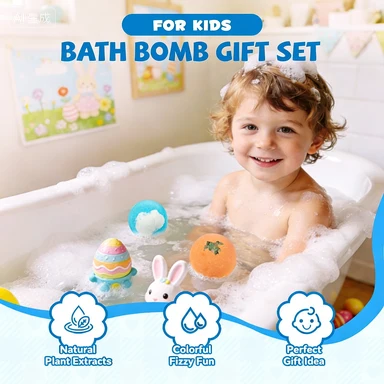 12-Piece Bath Bomb Gift Set for Kids