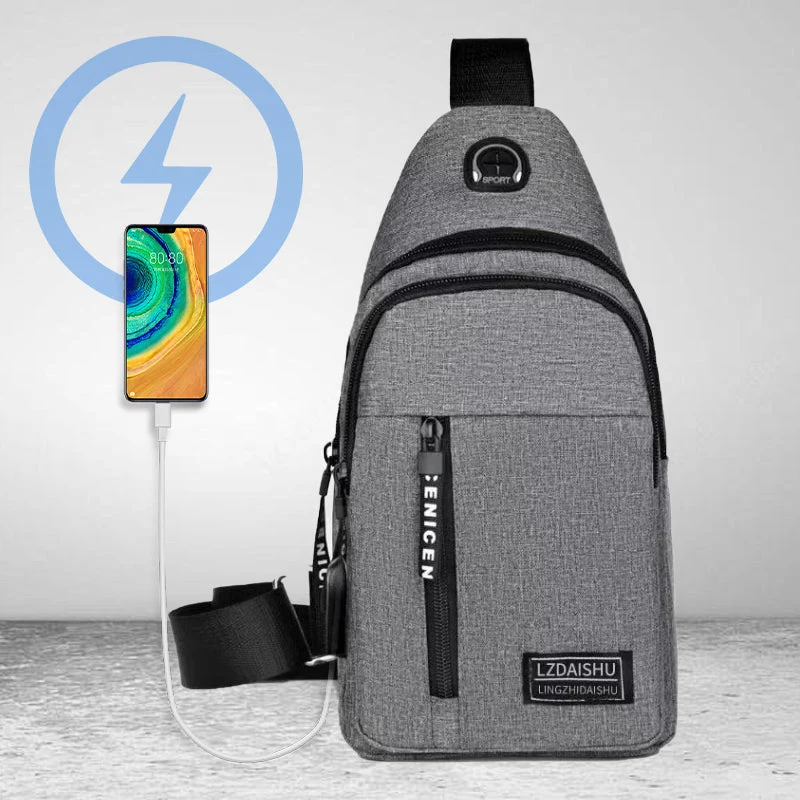 Sling Bag with USB Port - Image 7