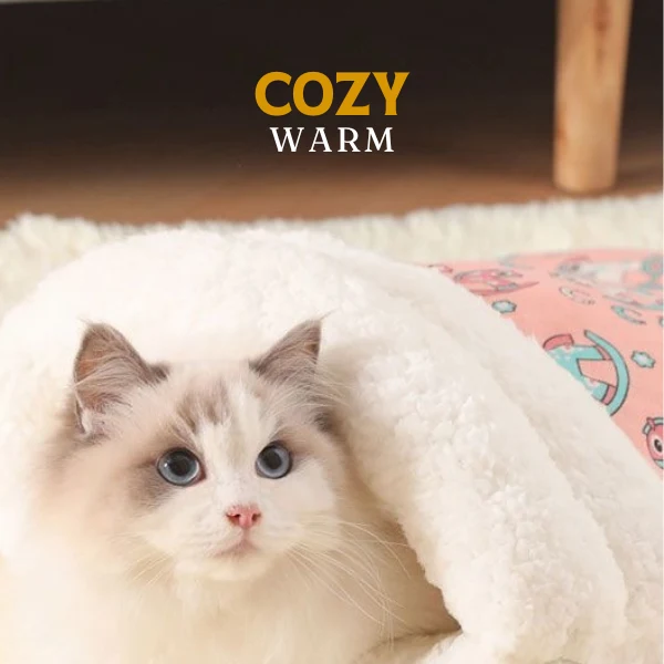 🔥Hot Sale🐱Warm, plush, thick cat bed - Image 3