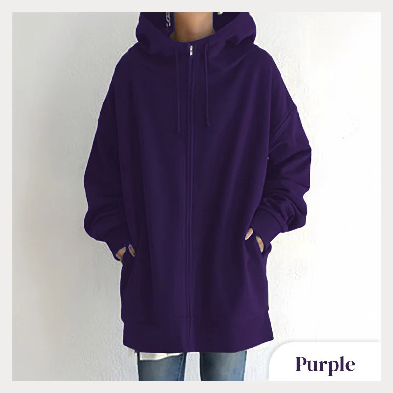 💥Limited Time Special Offer 50% off🔥Women's Autumn/Winter Zipper Hooded Sweater - Image 21