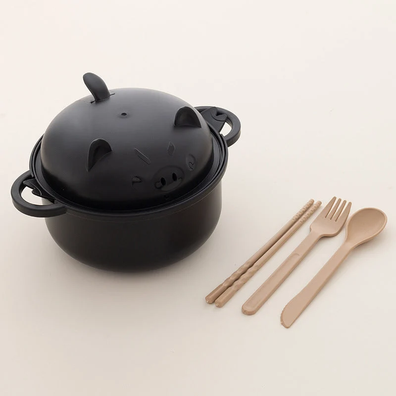 🔥While Supplies Last 40% OFF!🎉 1300ml Instant Noodle Bowl Set with Lid & Cutlery - Image 10