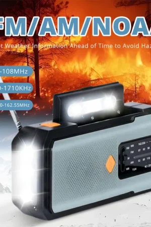 Solar Hand-Crank Emergency Weather Radio