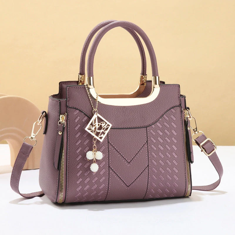 👜 LIMITED-TIME 50% OFF! ✨ Women's Top-Handle Satchel – V-Stitched, Gold Hardware, Multi-Compartment 🌸 - Image 13