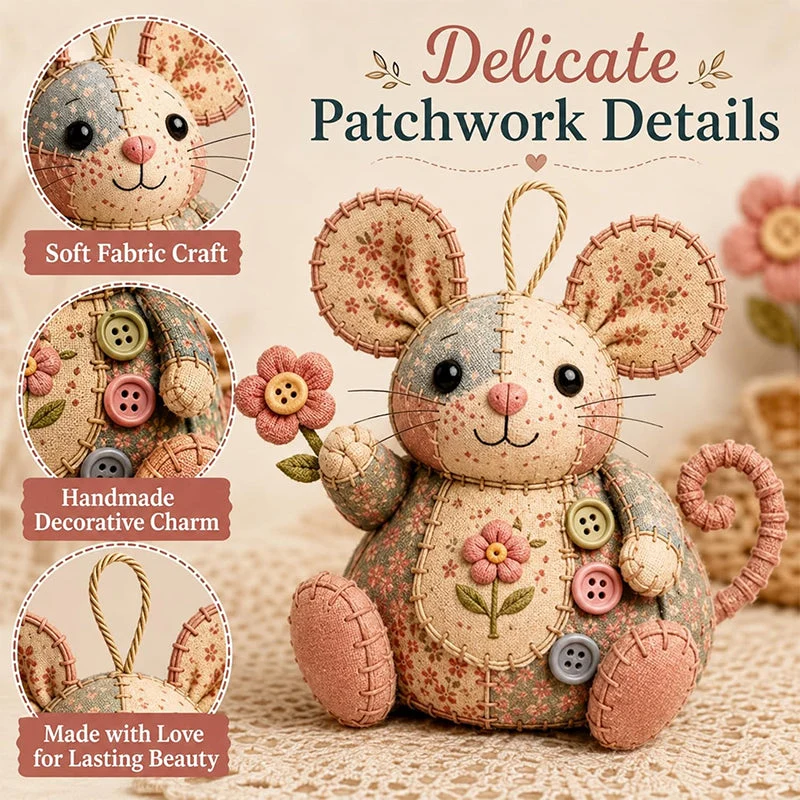 đHot saleđ§”Handcrafted Vintage Mouse Plush Sewing Kit - Image 5