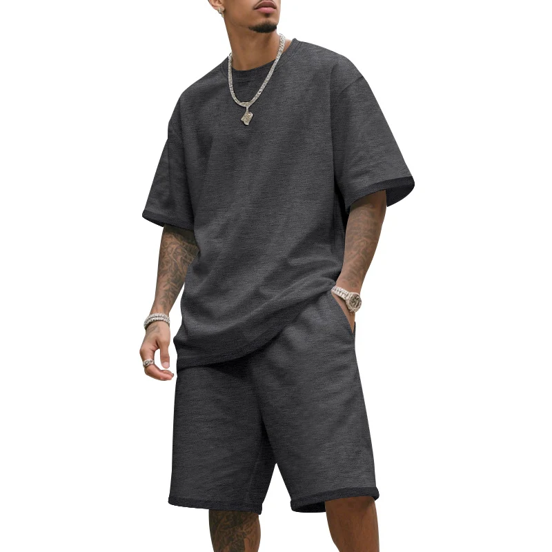 Men's Casual Two-Piece T-Shirt and Shorts Set - Image 12