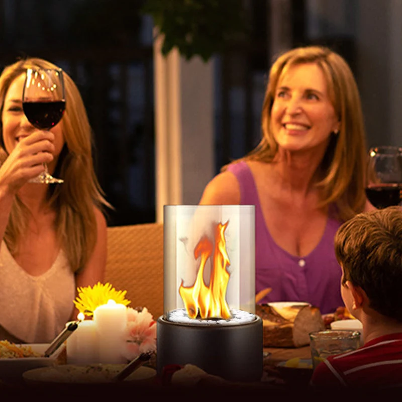 🔥 50% OFF! 🏠 Glass & Metal Tabletop Fireplace – Portable, Smoke-Free for Indoor & Outdoor Use, With Ethanol Burner & Cozy Decorative Accentuator for Your Home ✨ - Image 7