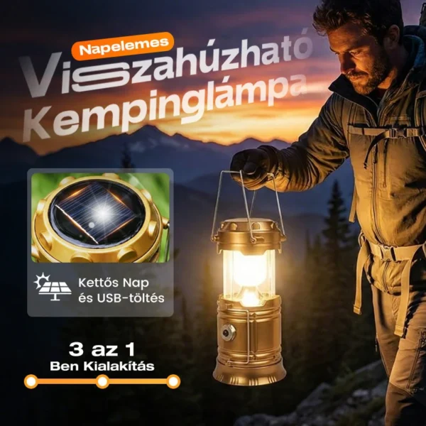 ✨Solar-powered retractable camping lantern⛺️