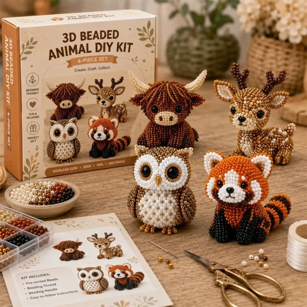 🎁 Hot Sale 49% OFF 🔥3D Beaded Animal DIY Craft Kit