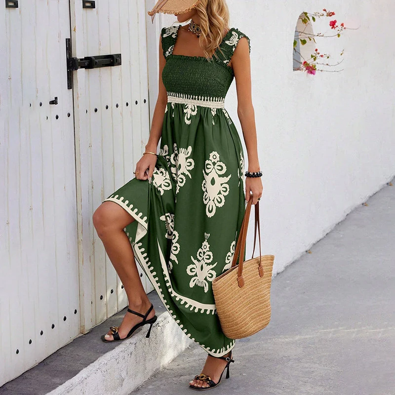 Women’s Summer Print Sleeveless Flowy Long Dress - Image 8