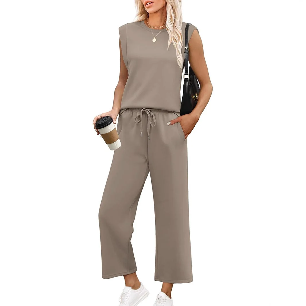 🌺 Hot Sale 49% OFF🌺 New Women's Sleeveless Top & Wide-Leg Pants 2-Piece Set - Image 6