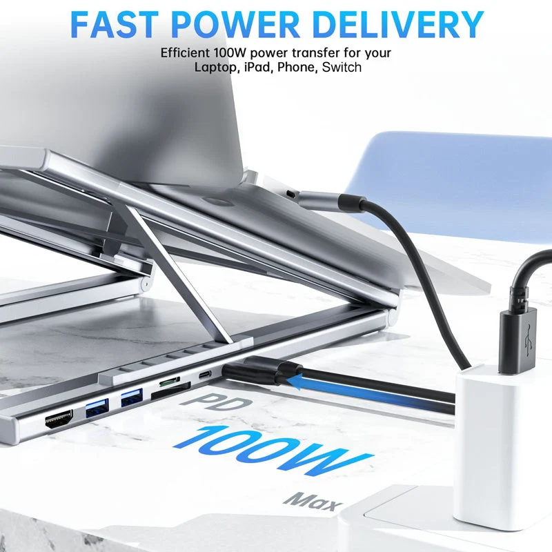 ⏳Time-Limited Special⏰USB-C Docking Station Laptop Stand with 4K HDMI - Image 6