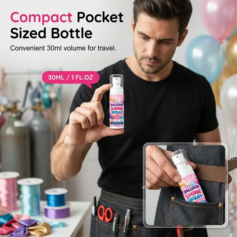Balloon Shine Spray Long Lasting Brightener - Image 7