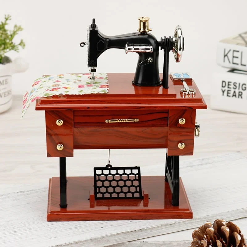 đ„Time Limit Sale 50% OFF - Wood Mini Sewing Machine Music Box - Image 2