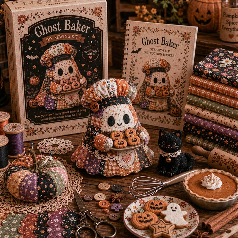 šLittle Ghost's Cozy Halloween DIY Patchwork Kit - Image 11