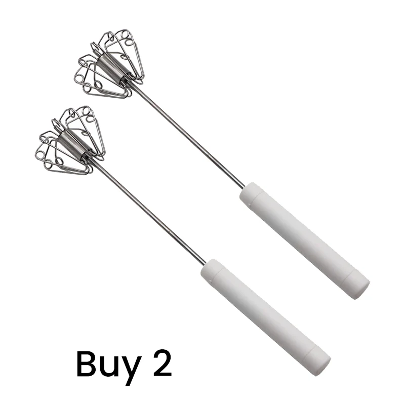 🔥LAST DAY SALE - 50% OFF🔥Stainless Steel Semi-Automatic Hand Egg Beater - Image 10