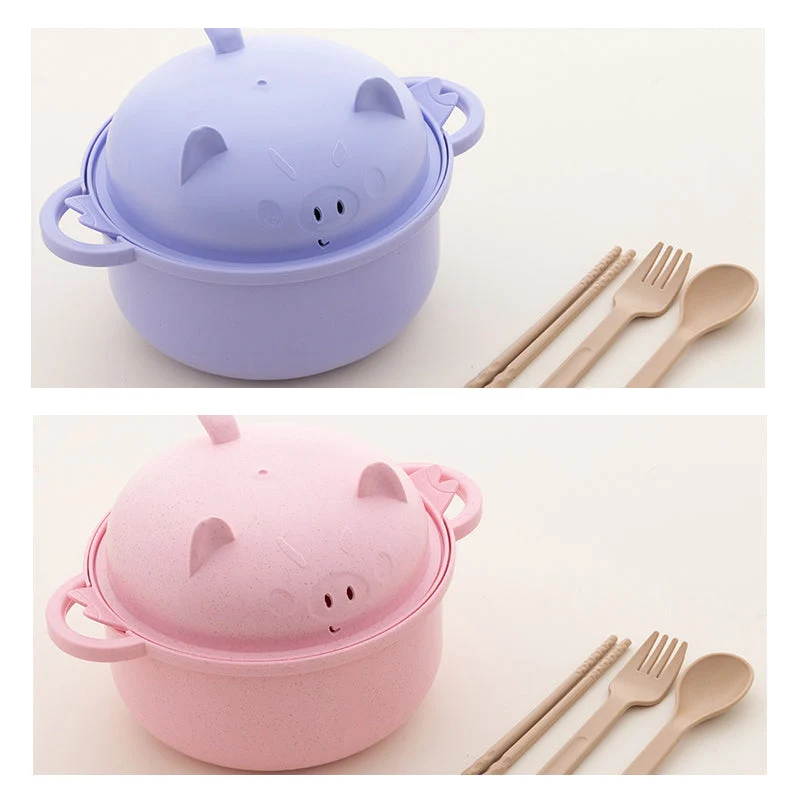 🔥While Supplies Last 40% OFF!🎉 1300ml Instant Noodle Bowl Set with Lid & Cutlery - Image 14