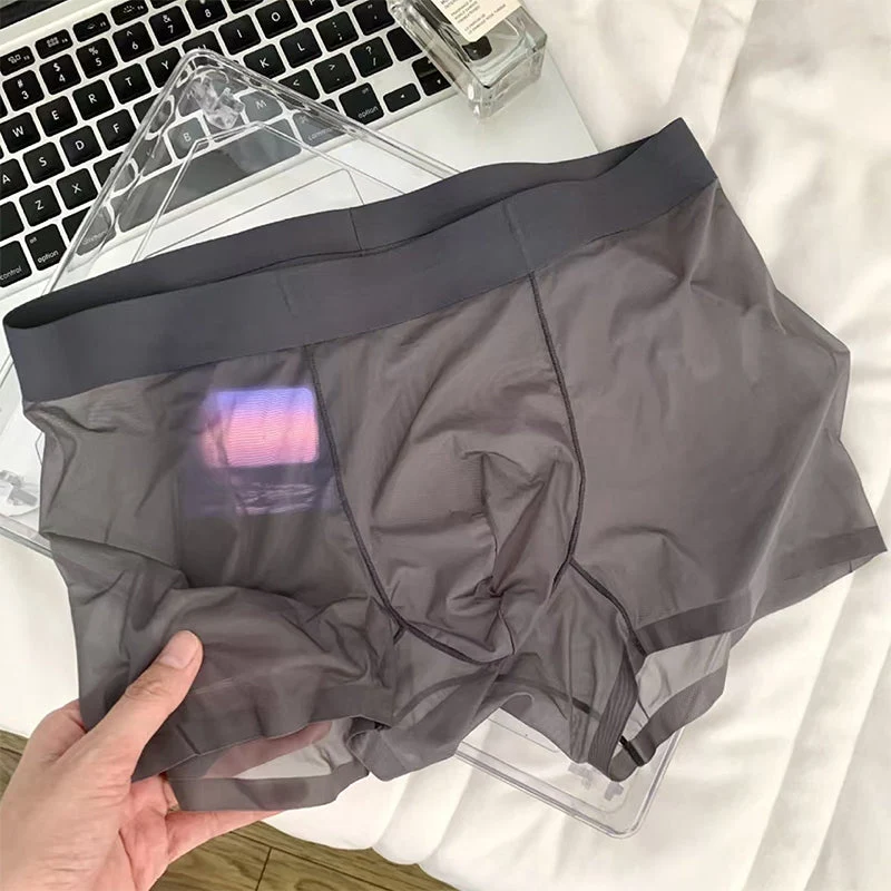 Men’s Transparent Ice Silk Boxer Briefs - Image 13