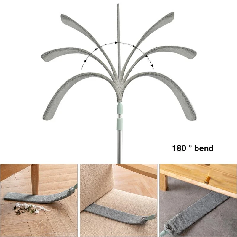 Multifunction Retractable Microfiber Dust Brush Gap Mop - Image 14