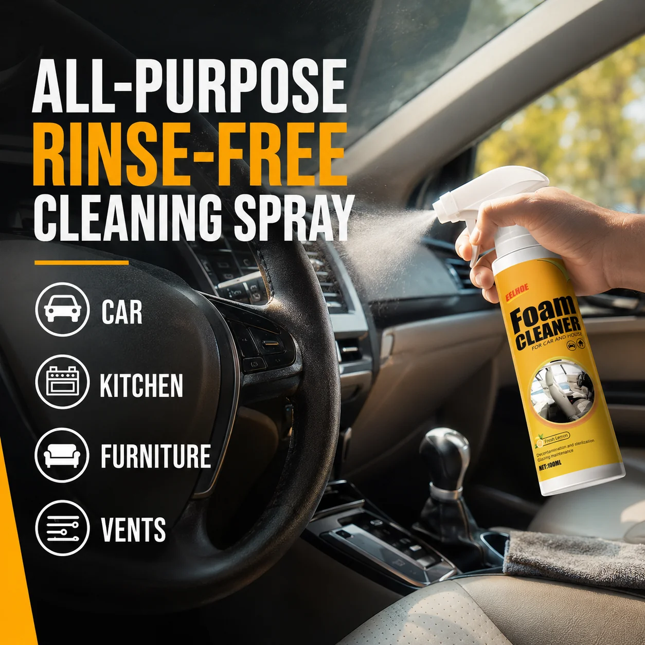 🔥2026 New Arrivals: 50% Off for a Limited Time!🔥🏆 50K+ SOLD!💦All-Purpose Rinse-Free Cleaning Spray - Image 8