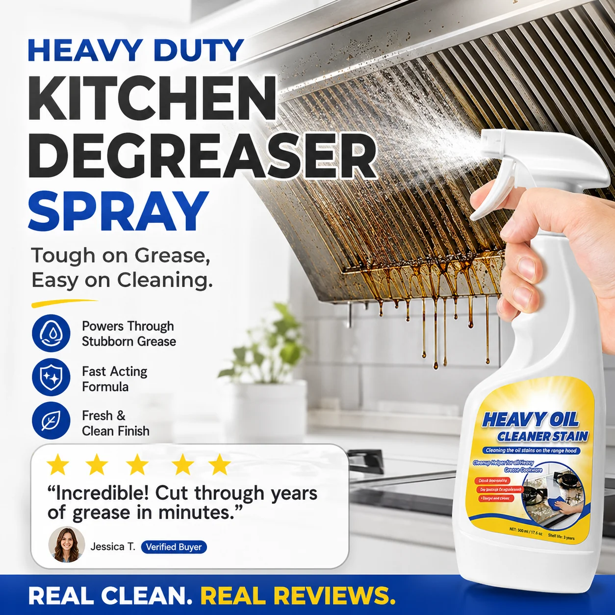 ⏳LIMITED TIME: 50% OFF! 🏆Heavy Duty Kitchen Degreaser Spray - Image 6