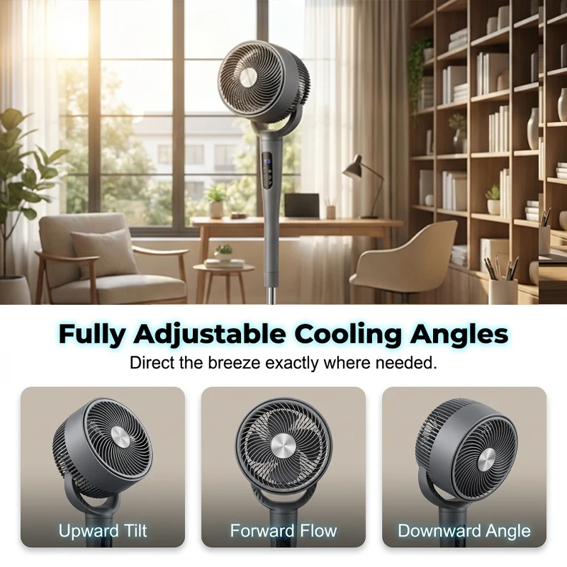 Remote Control Air Circulator Pedestal Fan - Image 6