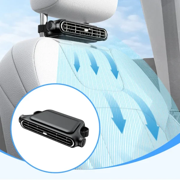 ๐ 50% OFF NOW!๐จ Car Seat Fan โ Dual Turbine & USB Powered โ Portable Air Cooler for Summer โ๏ธ