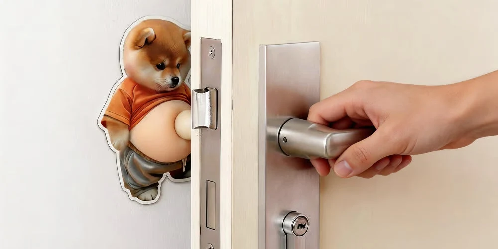 ๐50K+ SOLD! ๐ฅ๐ฅ50% OFF!๐๐3D Cute Shiba Inu Self-Adhesive Door Stopper & Stress Ball - Image 5