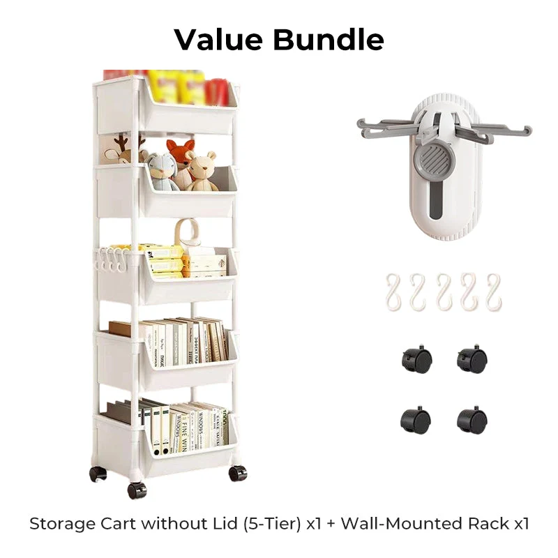 Multi-Tier Rolling Storage Cart for Narrow Spaces - Image 7