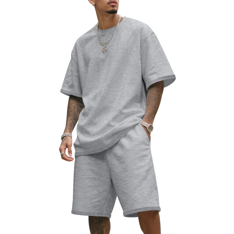 Men's Casual Two-Piece T-Shirt and Shorts Set - Image 10